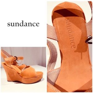 Sundance Suede Wedges Size 38